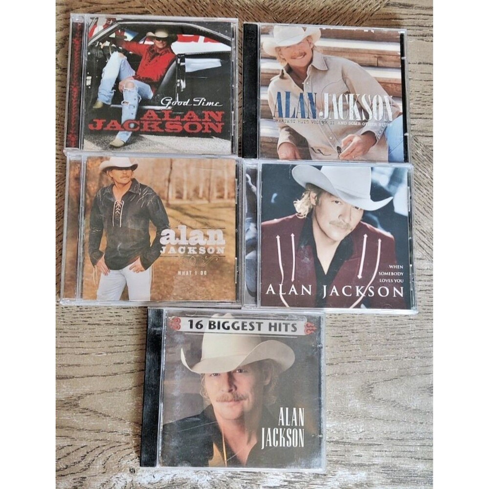 Alan Jackson-Lot Of 5 CDs Bundle, When Someone Loves You, Greatest Hits, ETC